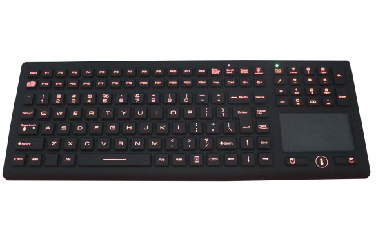 Silicone keyboard K-TEK-M369TP-KP-FN-BL-DT