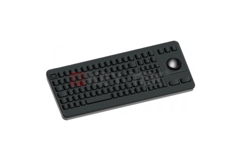 Industrial silicone keyboard with Track Ball